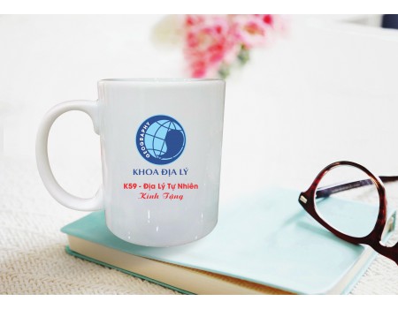 Cốc quà tặng, in logo, tên khoa địa lý Cốc quà tặng, in logo, tên khoa địa lý